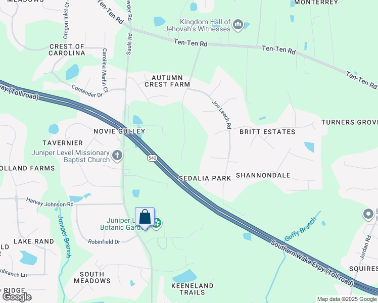 map of restaurants, bars, coffee shops, grocery stores, and more near 9941 Huntwyck Drive in Raleigh