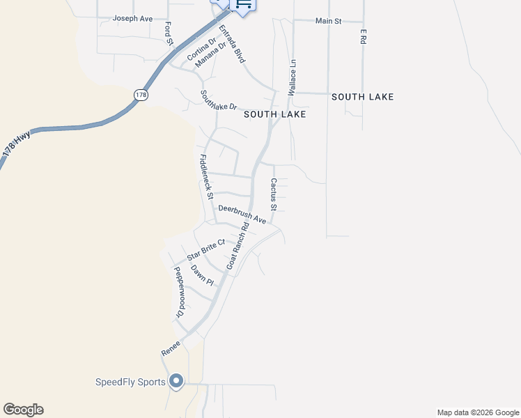 map of restaurants, bars, coffee shops, grocery stores, and more near 4108 Goat Ranch Road in Lake Isabella