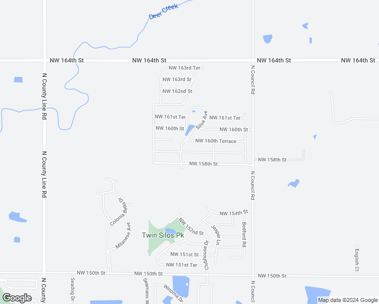 map of restaurants, bars, coffee shops, grocery stores, and more near 8021 Northwest 159th Street in Edmond