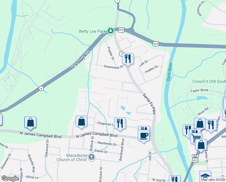 map of restaurants, bars, coffee shops, grocery stores, and more near 150 Morningside Lane in Columbia
