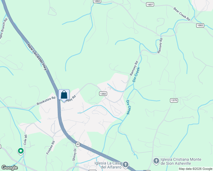map of restaurants, bars, coffee shops, grocery stores, and more near 64 Ramsey Road in Asheville