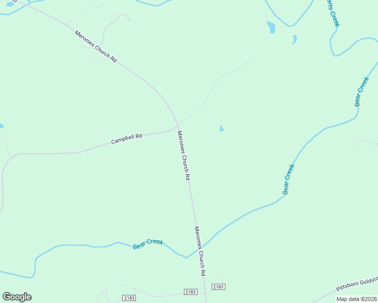 map of restaurants, bars, coffee shops, grocery stores, and more near 2371 Meronies Church Road in Bear Creek