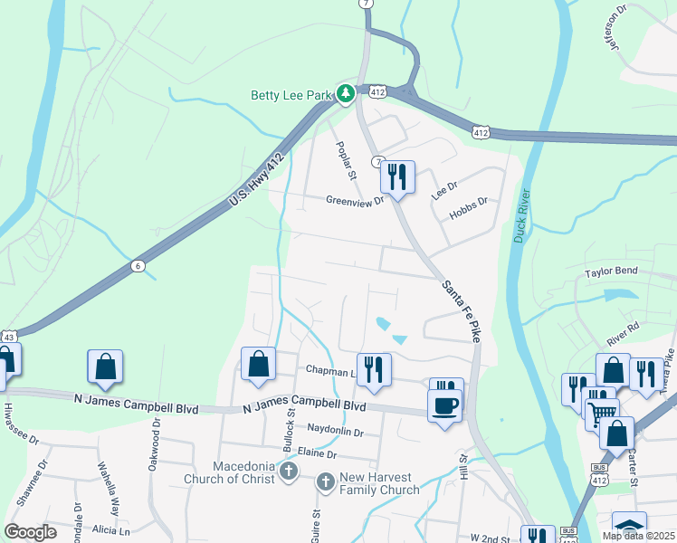 map of restaurants, bars, coffee shops, grocery stores, and more near 150 Morningside Lane in Columbia