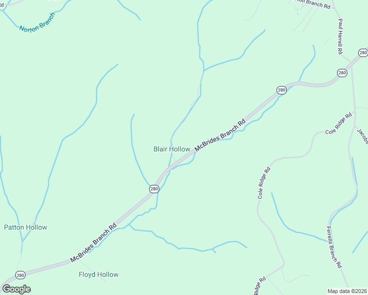 map of restaurants, bars, coffee shops, grocery stores, and more near 2592 McBrides Branch Road in Beechgrove