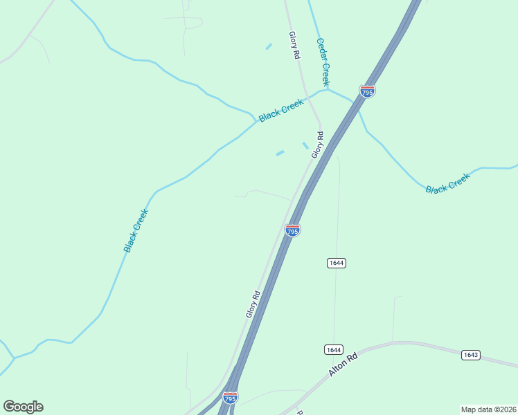 map of restaurants, bars, coffee shops, grocery stores, and more near 5930 Glory Road in Wilson