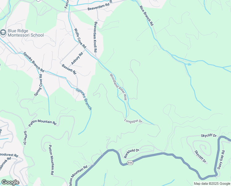 map of restaurants, bars, coffee shops, grocery stores, and more near 19 Poplar Run Circle in Asheville