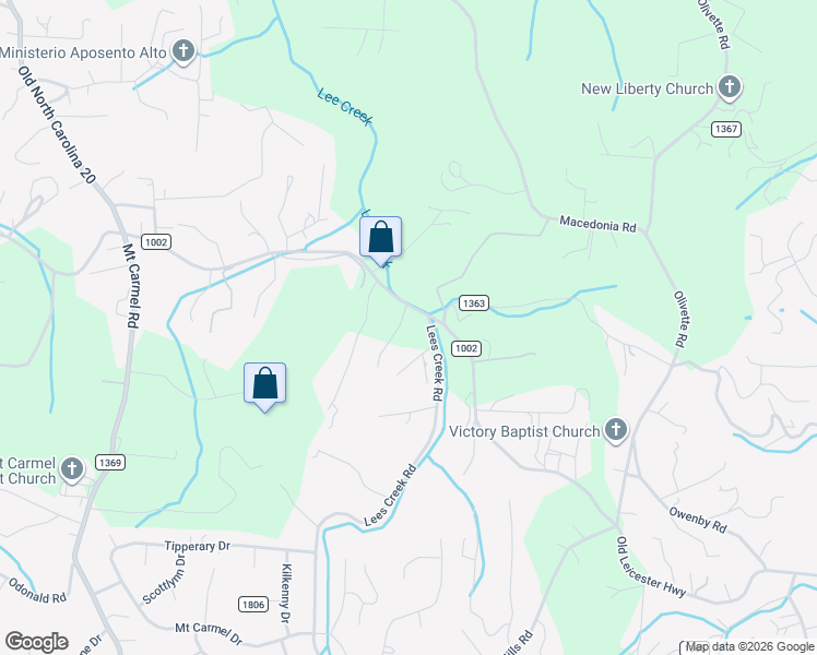 map of restaurants, bars, coffee shops, grocery stores, and more near 206 Lees Creek Road in Asheville