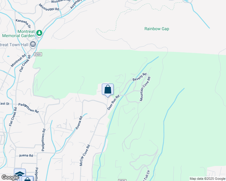 map of restaurants, bars, coffee shops, grocery stores, and more near 17 Hillcrest Lane in Black Mountain