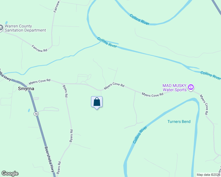 map of restaurants, bars, coffee shops, grocery stores, and more near 736 Myers Cove Road in McMinnville