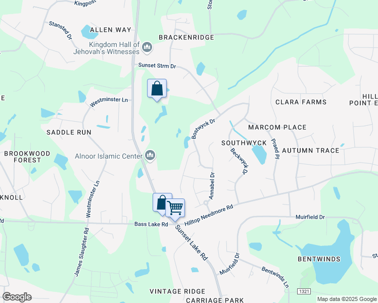 map of restaurants, bars, coffee shops, grocery stores, and more near 5244 Copain Cove in Fuquay Varina