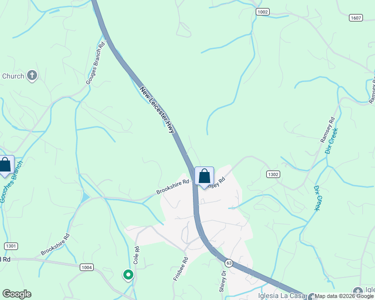 map of restaurants, bars, coffee shops, grocery stores, and more near 2263 New Leicester Highway in Asheville