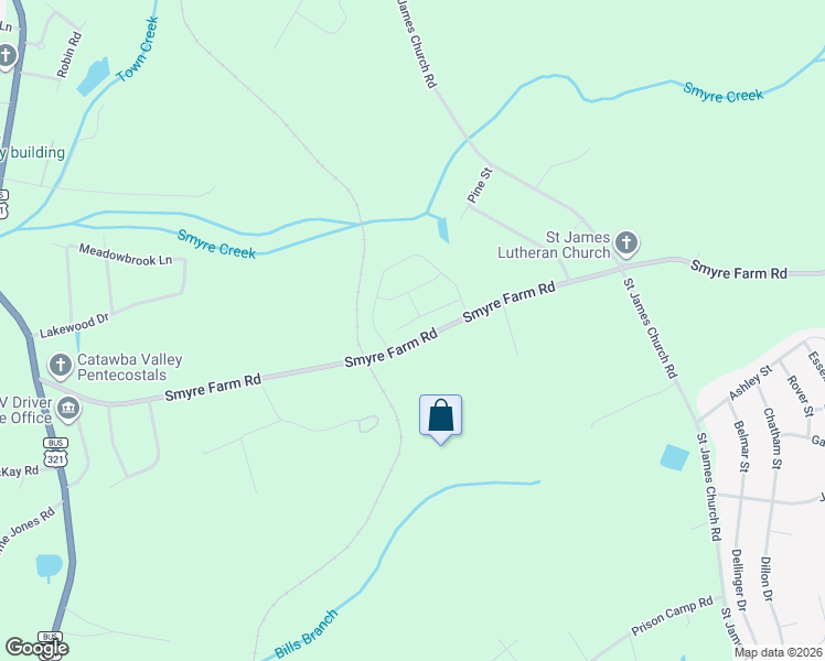 map of restaurants, bars, coffee shops, grocery stores, and more near 1455 Smyre Farm Road in Newton