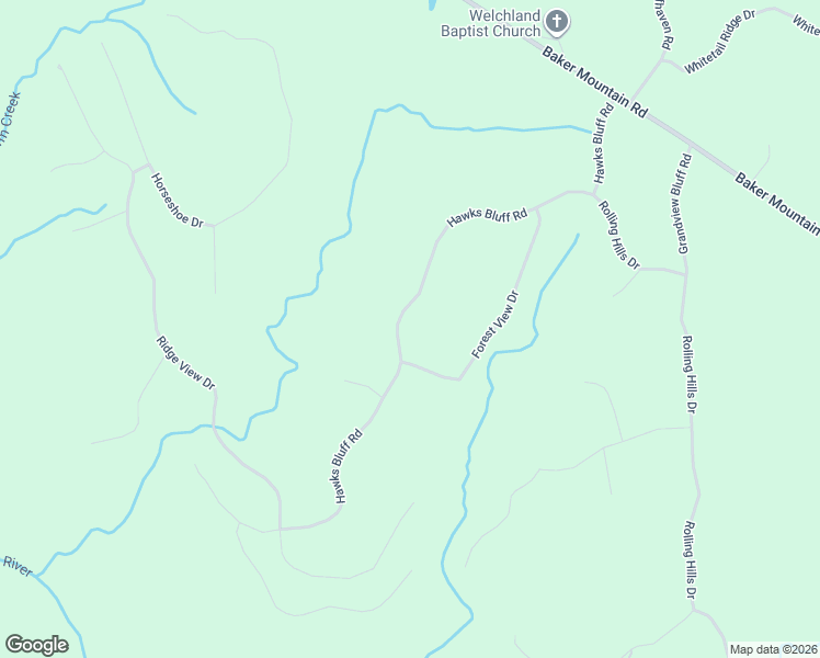 map of restaurants, bars, coffee shops, grocery stores, and more near 821 Hawks Bluff Road in Spencer