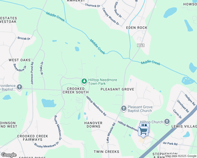 map of restaurants, bars, coffee shops, grocery stores, and more near 5416 Greensflag Lane in Fuquay-Varina