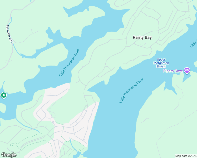 map of restaurants, bars, coffee shops, grocery stores, and more near 110 Chickadee Circle in Vonore