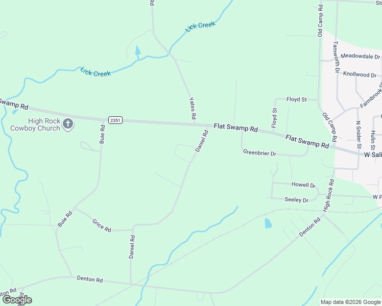 map of restaurants, bars, coffee shops, grocery stores, and more near 250 Daniel Road in Denton