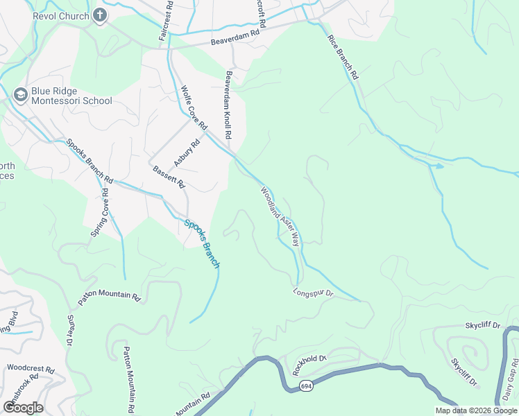 map of restaurants, bars, coffee shops, grocery stores, and more near 72 Woodland Terrace in Asheville