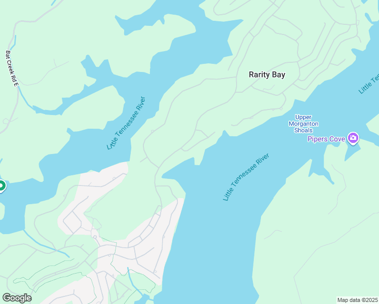 map of restaurants, bars, coffee shops, grocery stores, and more near 110 Chickadee Circle in Vonore