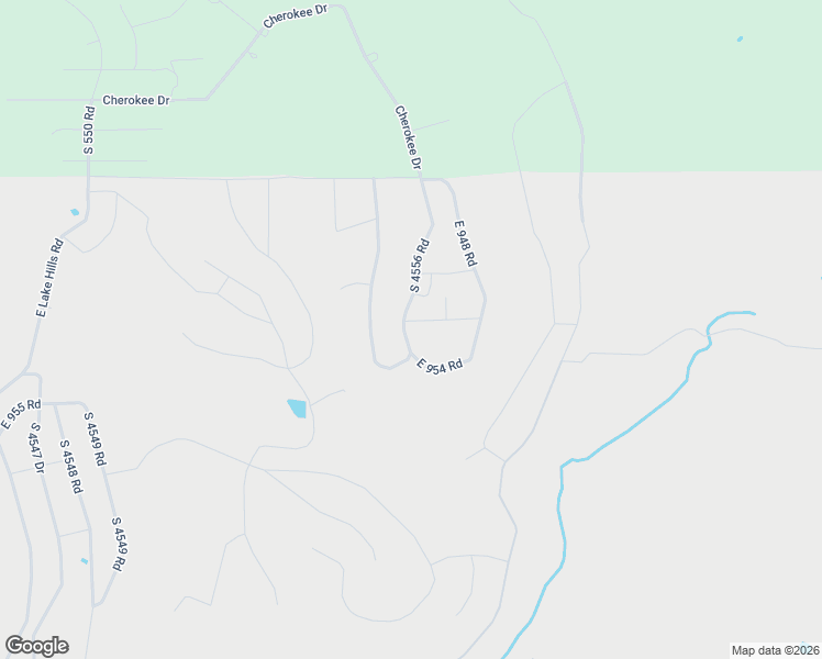 map of restaurants, bars, coffee shops, grocery stores, and more near South 4556 Road in Cookson