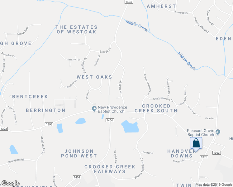 map of restaurants, bars, coffee shops, grocery stores, and more near 4704 Wyndchase Court in Fuquay Varina