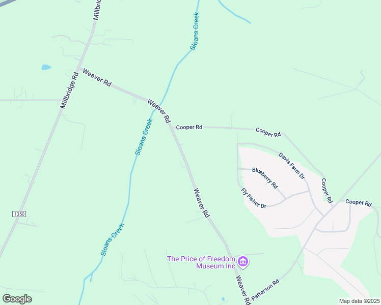 map of restaurants, bars, coffee shops, grocery stores, and more near 3050 Weaver Road in China Grove