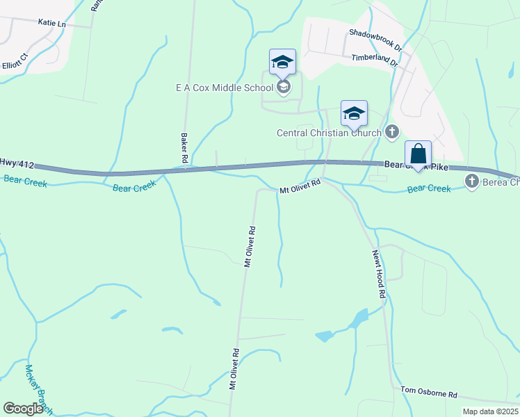 map of restaurants, bars, coffee shops, grocery stores, and more near 673 Mount Olivet Road in Columbia