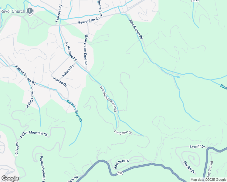 map of restaurants, bars, coffee shops, grocery stores, and more near 11 Twinflower Trail in Asheville