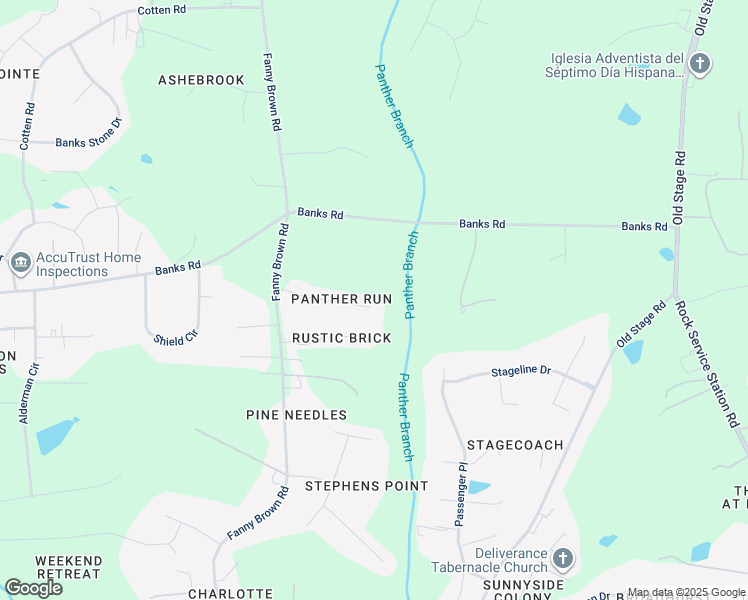 map of restaurants, bars, coffee shops, grocery stores, and more near 2704 Panther Drive in Raleigh