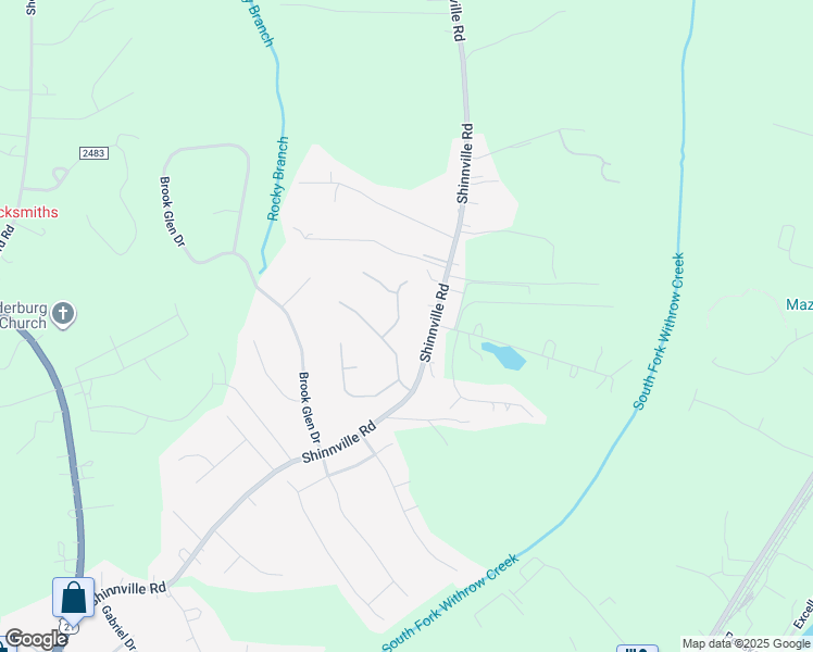 map of restaurants, bars, coffee shops, grocery stores, and more near 114 Stueben Drive in Mooresville