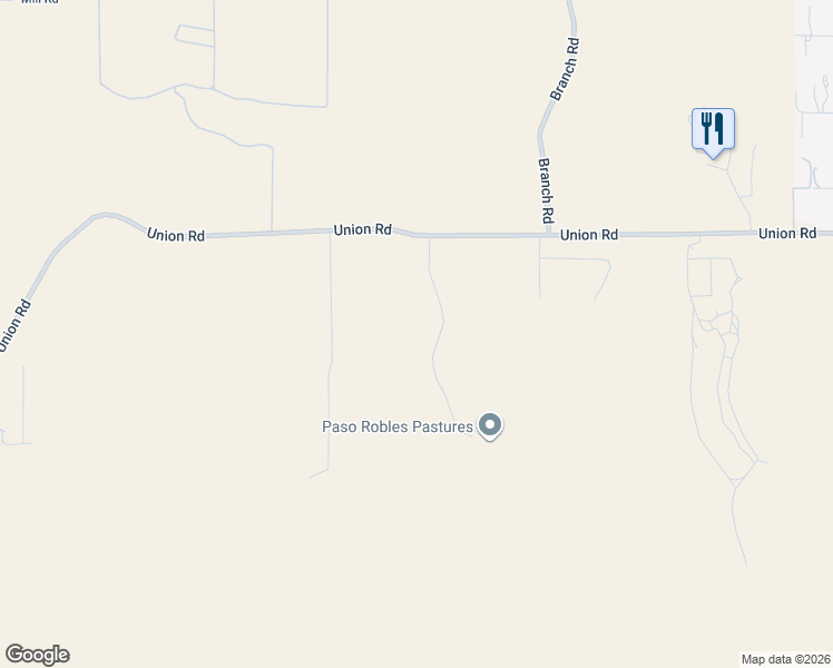 map of restaurants, bars, coffee shops, grocery stores, and more near 2255 Weaver Lane in Paso Robles