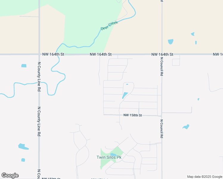 map of restaurants, bars, coffee shops, grocery stores, and more near 8332 Northwest 161st Terrace in Edmond