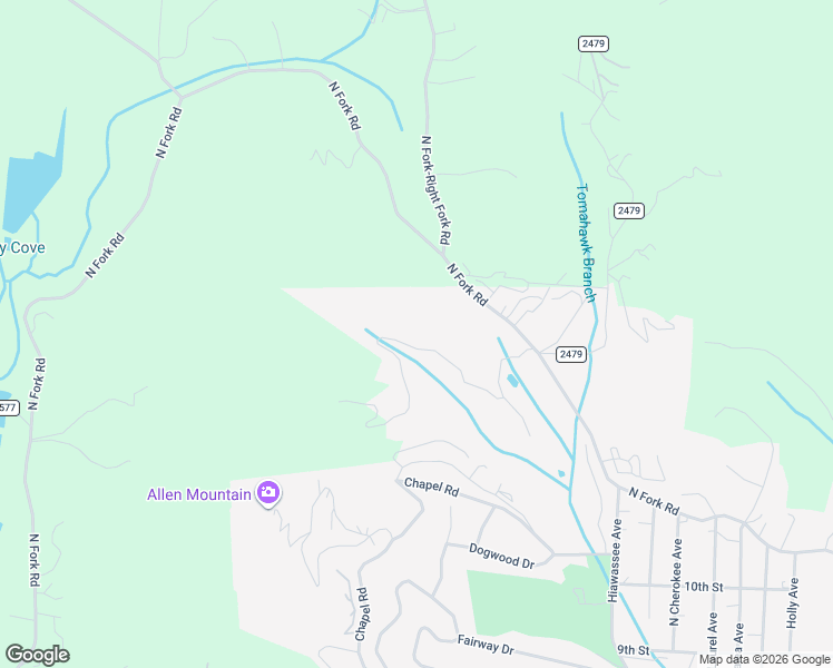 map of restaurants, bars, coffee shops, grocery stores, and more near 124 Richard Lane in Black Mountain