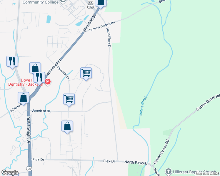 map of restaurants, bars, coffee shops, grocery stores, and more near 2228 West Jackson Street in Milan
