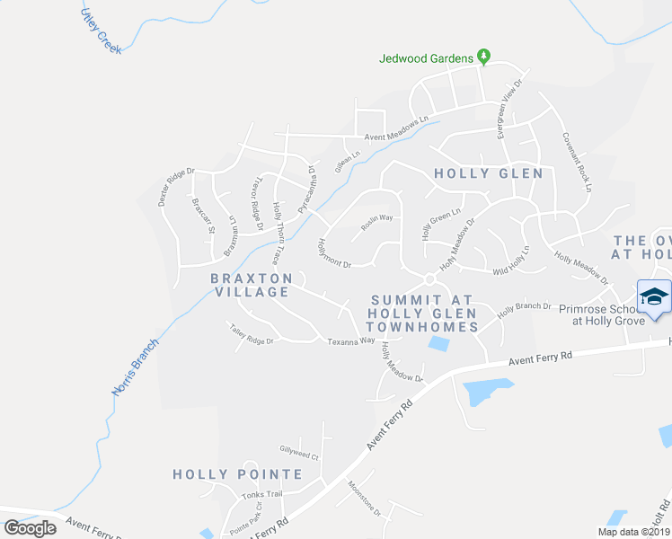 map of restaurants, bars, coffee shops, grocery stores, and more near 112 Tyler Gate Lane in Holly Springs