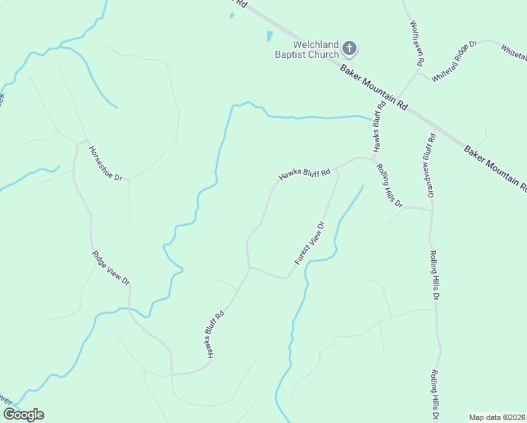 map of restaurants, bars, coffee shops, grocery stores, and more near 662 Hawks Bluff Road in Spencer