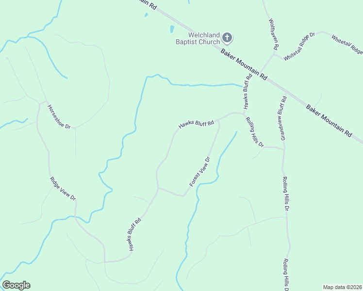 map of restaurants, bars, coffee shops, grocery stores, and more near 143 Hawks Bluff Road in Spencer