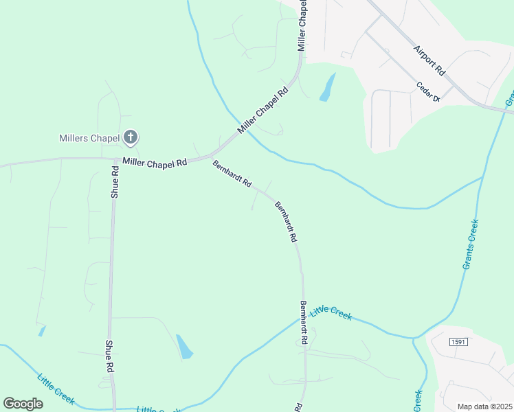 map of restaurants, bars, coffee shops, grocery stores, and more near 1415 Bernhardt Road in Salisbury