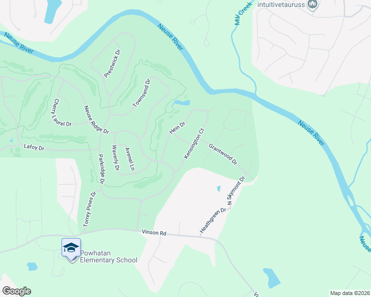 map of restaurants, bars, coffee shops, grocery stores, and more near 200 Kensington Court in Clayton