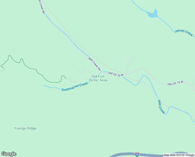 map of restaurants, bars, coffee shops, grocery stores, and more near 2449-2525 State Road 1400 in Old Fort