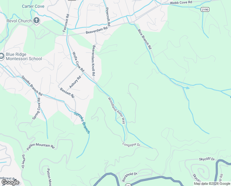 map of restaurants, bars, coffee shops, grocery stores, and more near 119 Wolfe Cove Road in Asheville