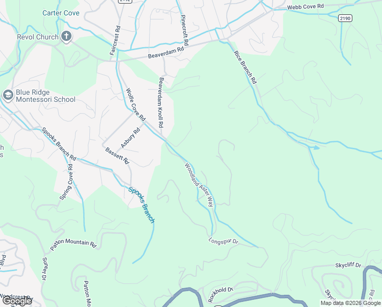 map of restaurants, bars, coffee shops, grocery stores, and more near 119 Wolfe Cove Road in Asheville
