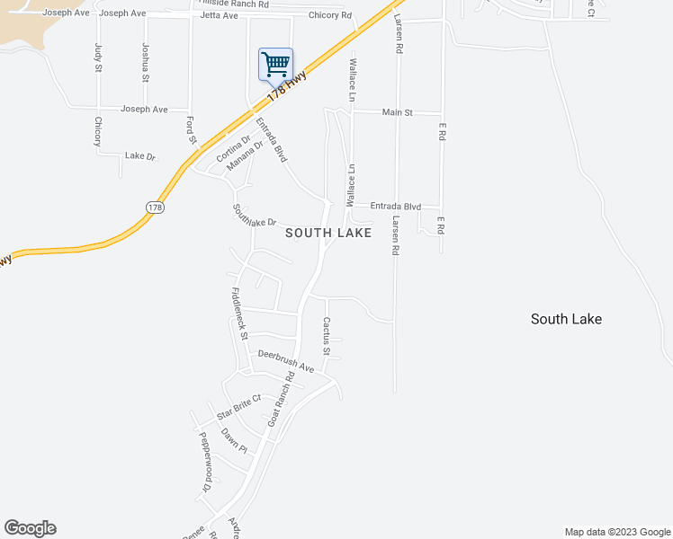 map of restaurants, bars, coffee shops, grocery stores, and more near 4312 Goat Ranch Road in Lake Isabella