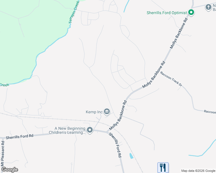 map of restaurants, bars, coffee shops, grocery stores, and more near 2106 Lynmore Drive in Sherrills Ford