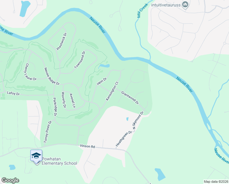 map of restaurants, bars, coffee shops, grocery stores, and more near 200 Kensington Court in Clayton