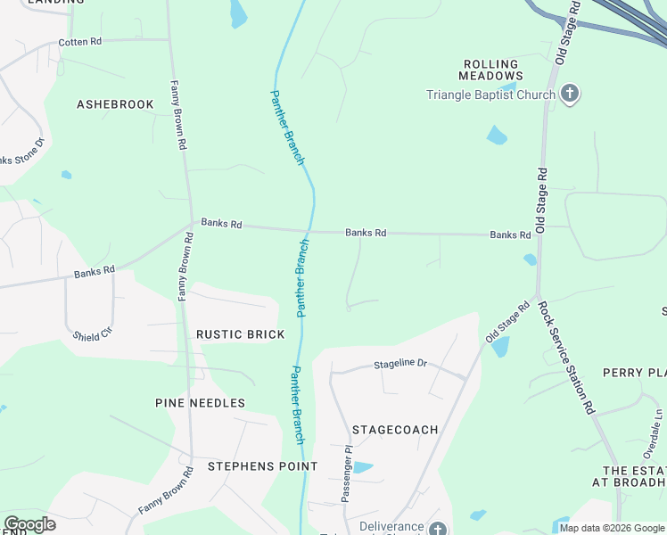 map of restaurants, bars, coffee shops, grocery stores, and more near 2809 Banks Road in Raleigh