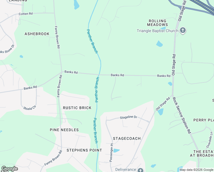 map of restaurants, bars, coffee shops, grocery stores, and more near 2809 Banks Road in Raleigh