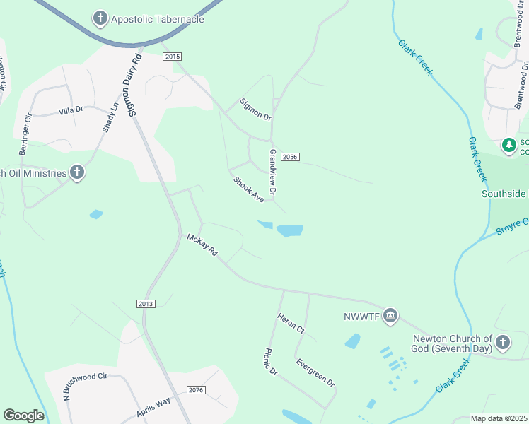 map of restaurants, bars, coffee shops, grocery stores, and more near 1887 Shook Avenue in Newton