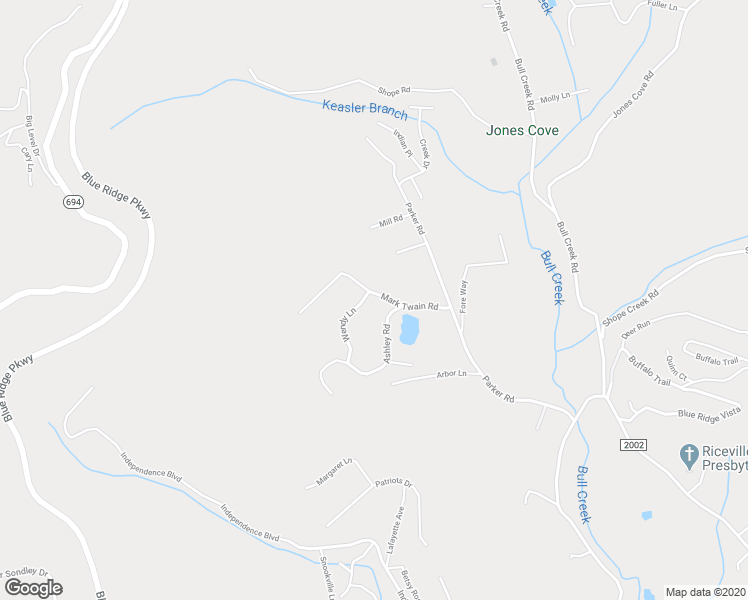map of restaurants, bars, coffee shops, grocery stores, and more near 22 Mark Twain Road in Asheville