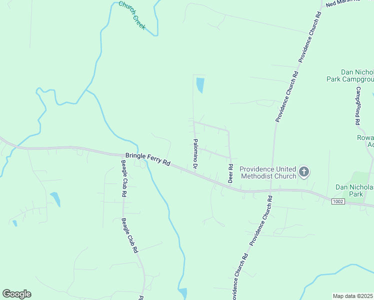 map of restaurants, bars, coffee shops, grocery stores, and more near 140 Palomino Drive in Salisbury