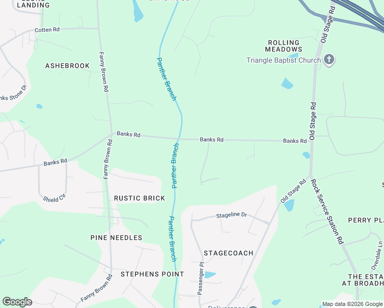 map of restaurants, bars, coffee shops, grocery stores, and more near 2809 Banks Road in Raleigh